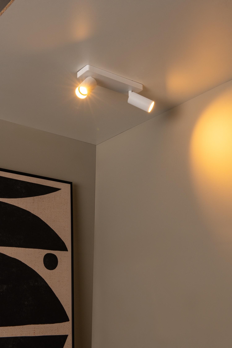 Lucide CLUBS - Stropné bodové svietidlo - 2xGU10 - Biele